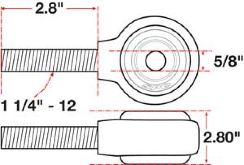 SPC Performance — SPC Performance xAxis Rod End Ball Joint
CROSSAXIS ROD END
XAXIS JOINT - view 3