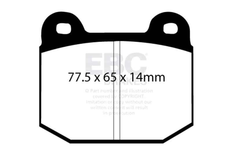 EBC — EBC Brakes Bluestuff Street and Track Day Brake Pads
Disc Brake Pad - view 8