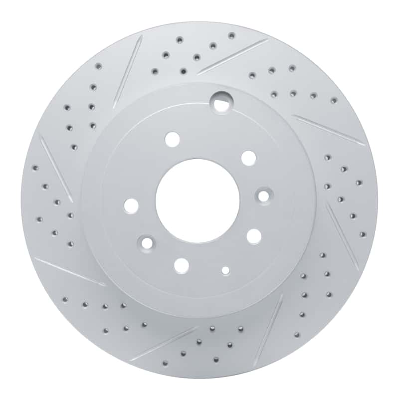 R1 Concepts — R1 07-15 Mazda Cx-9 Rear Left Drilled & Slotted Geo-Carbon Rotor - view 1