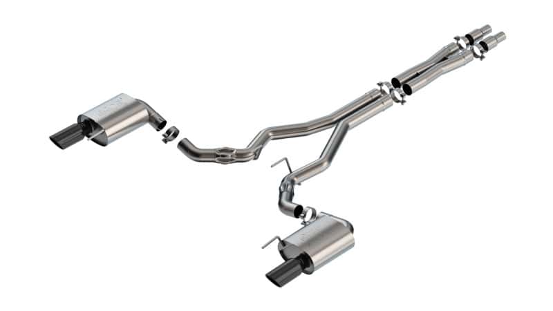 Borla — Borla 2024 Ford Mustang GT 5.0L V8 w/o Active Exhaust ATAK Cat-Back Exhaust System - Black Chrome
Cat-Back System - view 1