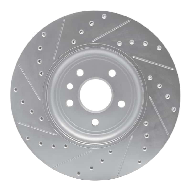 R1 Concepts — R1 17-20 Jaguar XF Front Right Drilled & Slotted Silver Brake Rotor
R1 Brake Rotor Drill - view 5