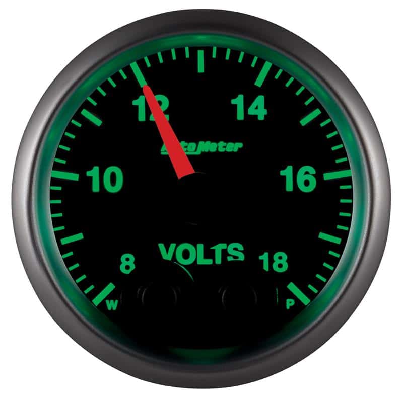 AutoMeter — Autometer Elite 52.4mm Peak & Warn w/ Electronic Control 8-18 Volt Voltmeter
GA 2" VOLT 18V ELITE - view 4