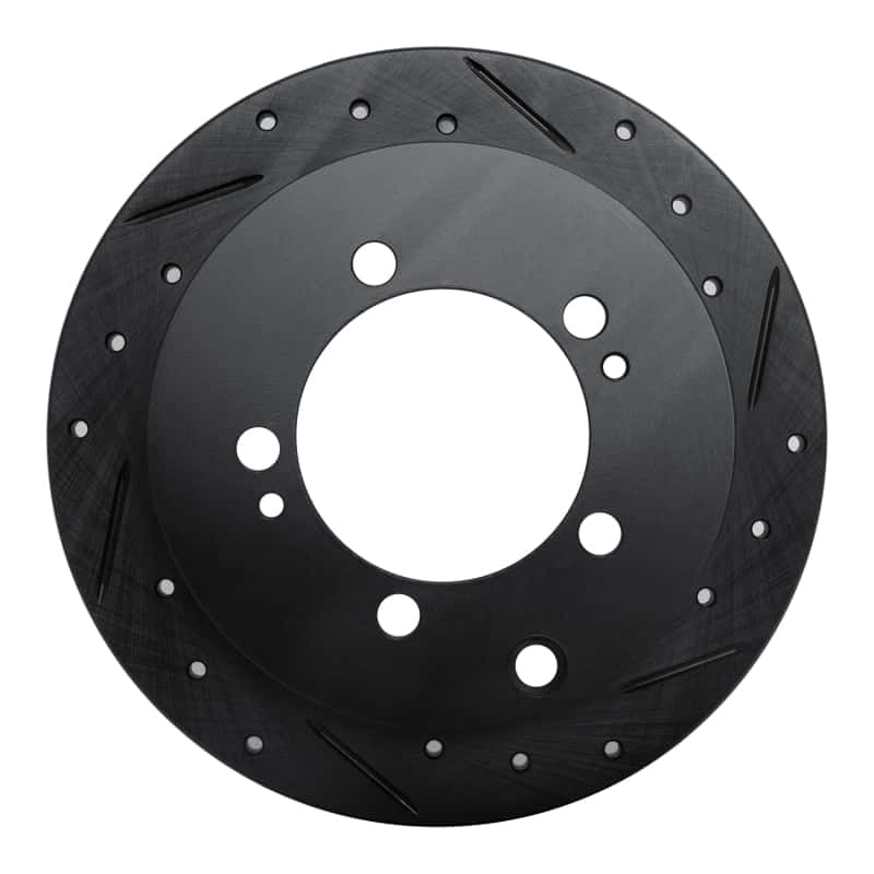 R1 Concepts — R1 94-07 Chrysler SEBRING Rear Right Drilled & Slotted Black Brake Rotor
R1 Brake Rotor Drill - view 1