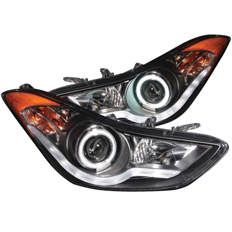 ANZO — ANZO 2011-2014 Hyundai Elantra Projector Headlights w/ Halo Black (CCFL)
Head Light Set
HdLtSet - view 1