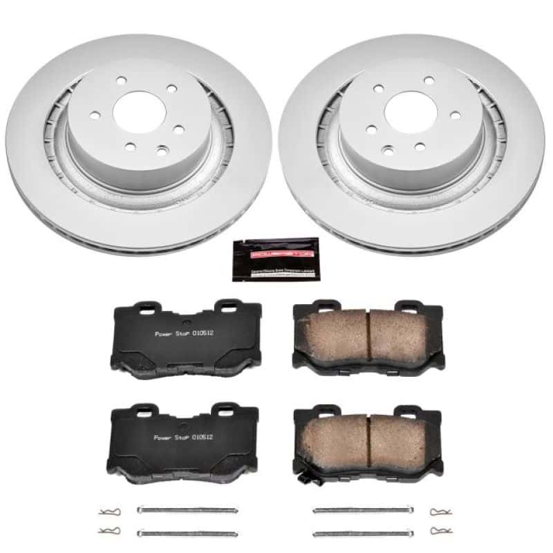 PowerStop — Power Stop 08-13 Infiniti G37 Rear Z17 Evolution Geomet Coated Brake Kit - view 1