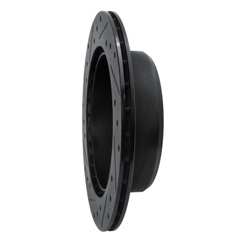 R1 Concepts — R1 92-00 Lexus GS300 Rear Right Drilled & Slotted Black Brake Rotor
R1 Brake Rotor Drill - view 4