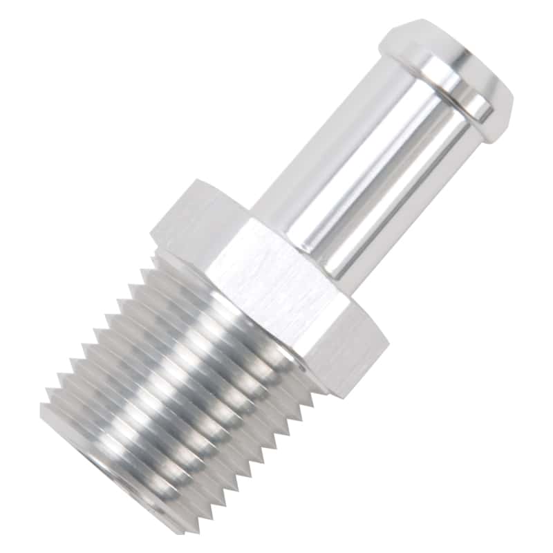 Edelbrock — Edelbrock Hose End Straight 1/2In NPT to 1/2In Barb Clear Anodize
KIT PARTS - view 4