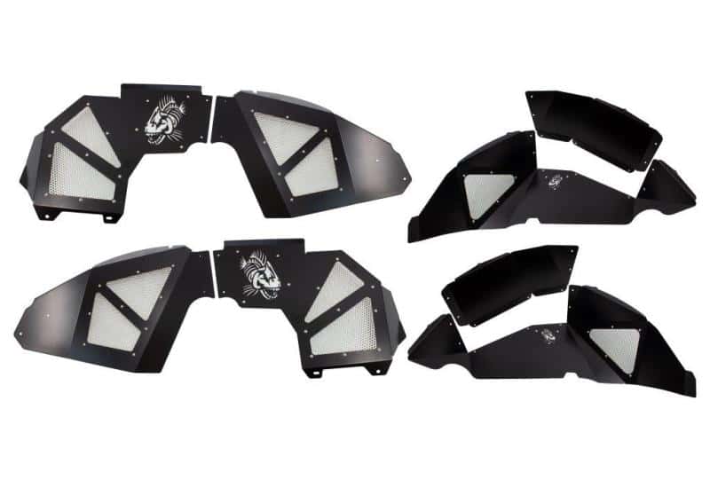 Fishbone Offroad — Fishbone Offroad 2018+ Jeep Wrangler JL Front/Rear Set of 4 Aluminum - Blk Powdercoat Inner Fenders - view 2