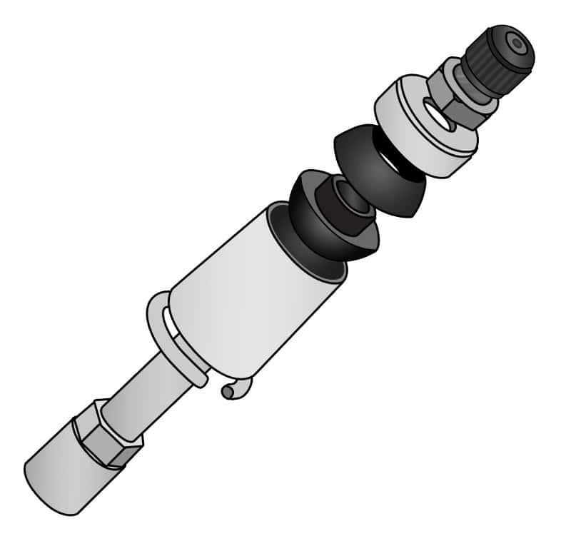Ridetech — Ridetech 2.75in Tall Stud Mount for ShockWaves CoilOvers
2.75" HQ Stud Top As - view 2
