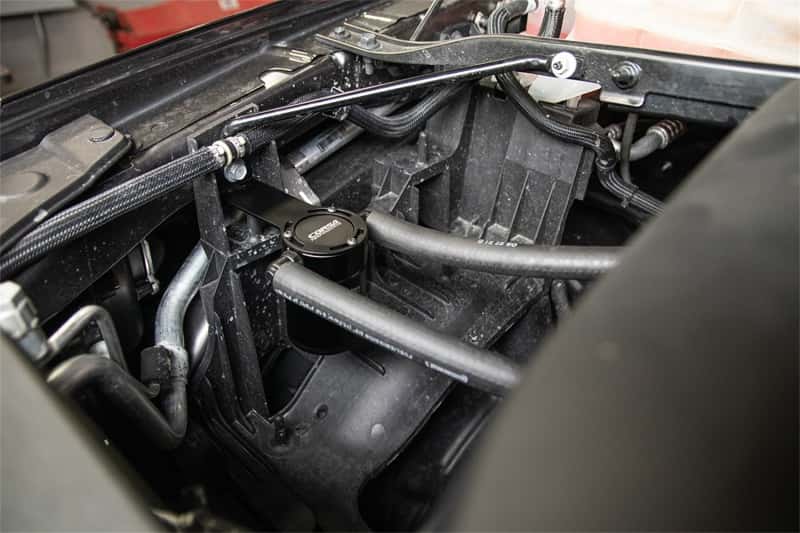 CORSA Performance — Corsa 2021-2024 Dodge Ram TRX Crew Cab Aluminum Oil Catch Can w/Mounting Bracket
Accessory - view 4