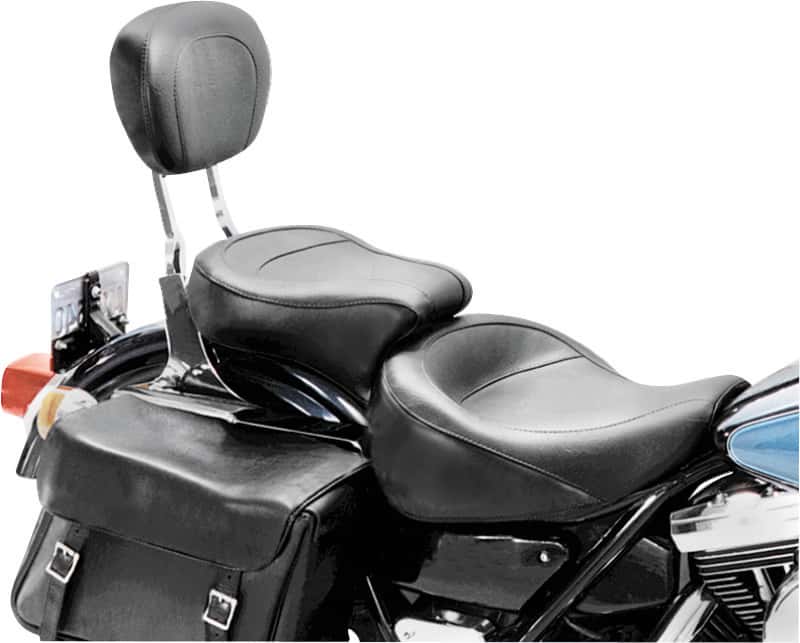 Mustang Motorcycle — Mustang 82-00 Harley FXR Wide Touring 1PC Seat - Black - view 3
