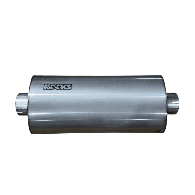Kooks Headers — Kooks 3in Oval Clamp In Center/Center Muffler 18in Long Body Polished Stainless Steel
3in. Oval Muffler
3" Oval Muffler - view 3
