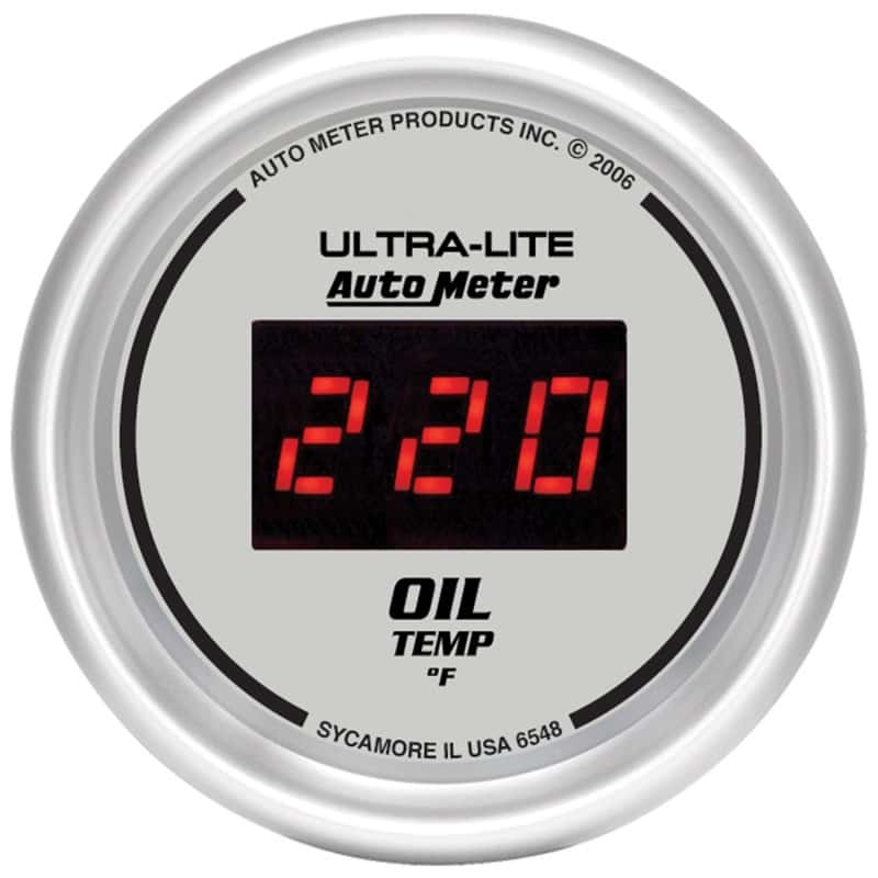 AutoMeter — Autometer Ultra-Lite 52MM 0-340 Deg F Digital Oil Temperature
2-1/16" OIL TEMP, 0- - view 1