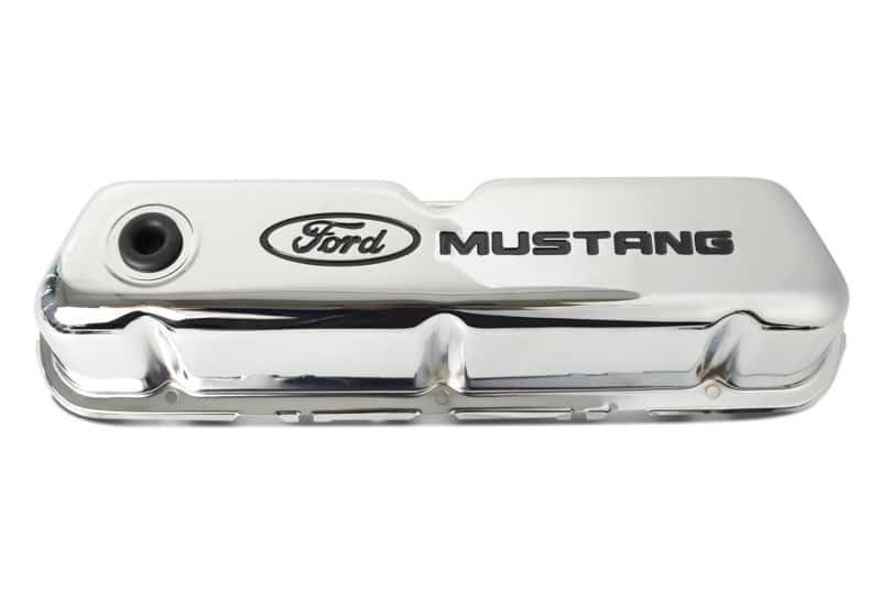 Ford Racing — Ford Racing Ford Mustang Logo Stamped Steel Chrome Valve Covers
Valve Cover Set - view 5