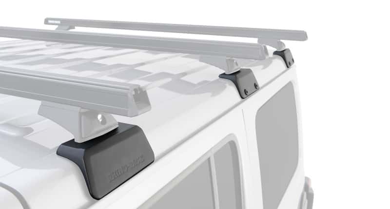 Rhino-Rack — Rhino-Rack 07-10 Jeep Wrangler 2 Door SUV Heavy Duty RLT600 Track Mount 2 Bar Roof Rack - Black
Roof Rack - view 5