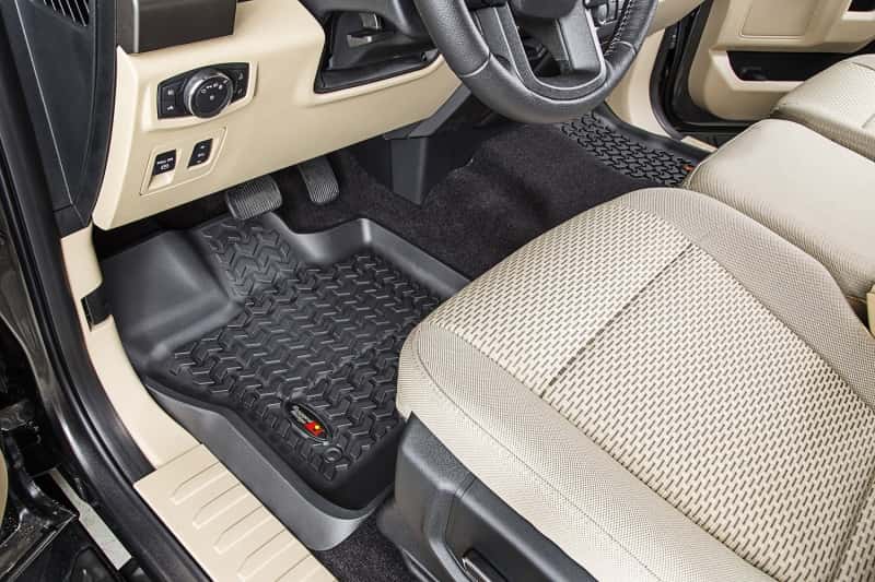 Rugged Ridge — Rugged Ridge Floor Liner Front Black 2015-2020 Ford F-150 / Raptor / Extended / Super Crew Cab
Terrain Floor Liner
Floor Mat Set - view 8