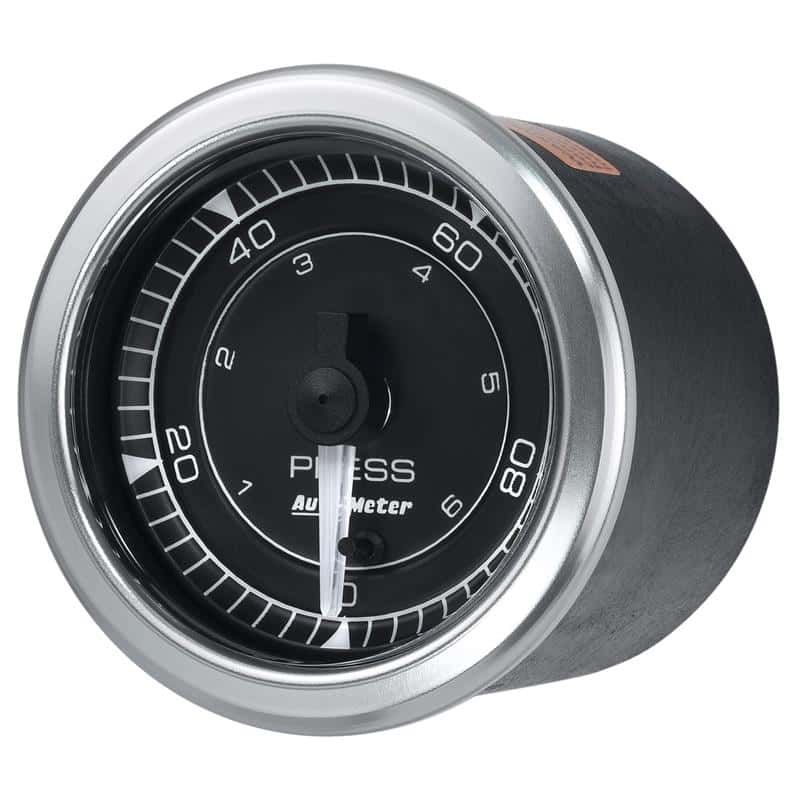 AutoMeter — Autometer Chrono 2-1/16in 100PSI Digital Pressure Gauge
GA 2" PR 100PSI S CH - view 3