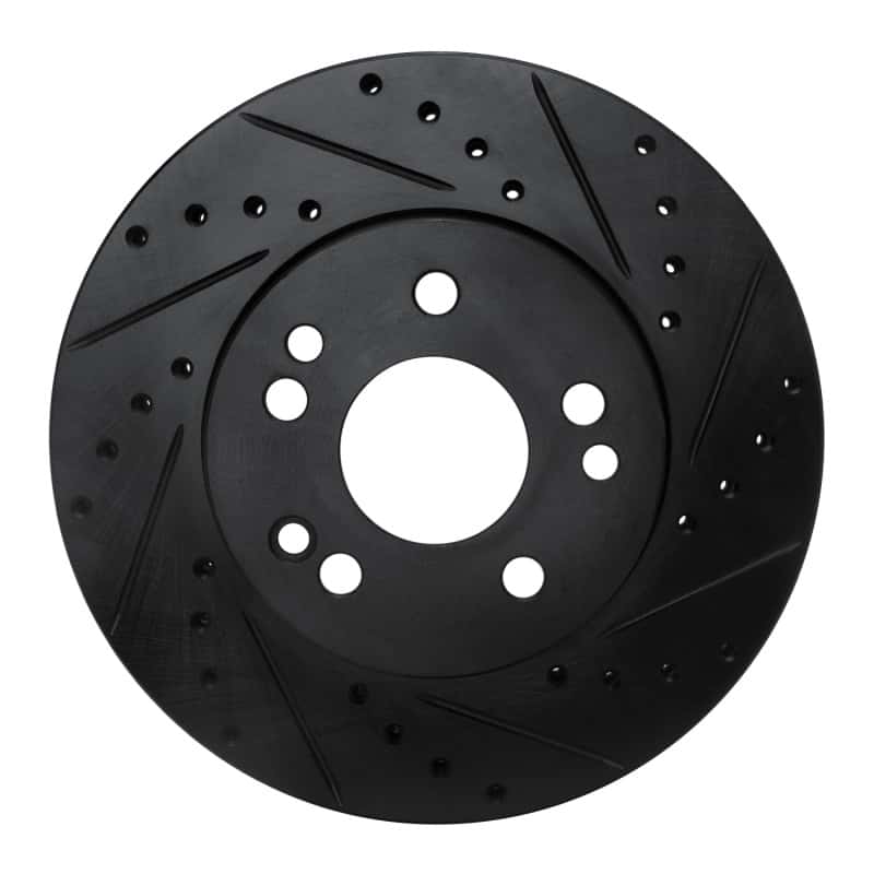 R1 Concepts — R1 90-95 Mercedes-Benz 300CE Front Right Drilled & Slotted Black Brake Rotor
R1 Brake Rotor Drill - view 1