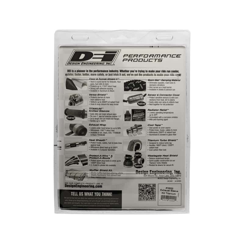 DEI — DEI Powersport Exhaust Sleeve Kit - Titanium
Exhaust Wrap Kit - view 5