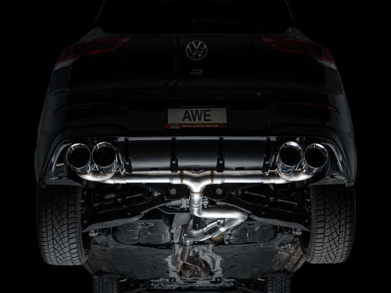 AWE Tuning — AWE MK8 Volkswagen Golf R 3in Track Edition Quad Exhaust - Chrome Silver Tips
Track Catback - view 13