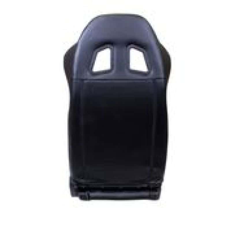 NRG — NRG Reclinable Sport Seats (Pair) PVC Leather w/NRG Logo - Black w/White Stitching - view 1