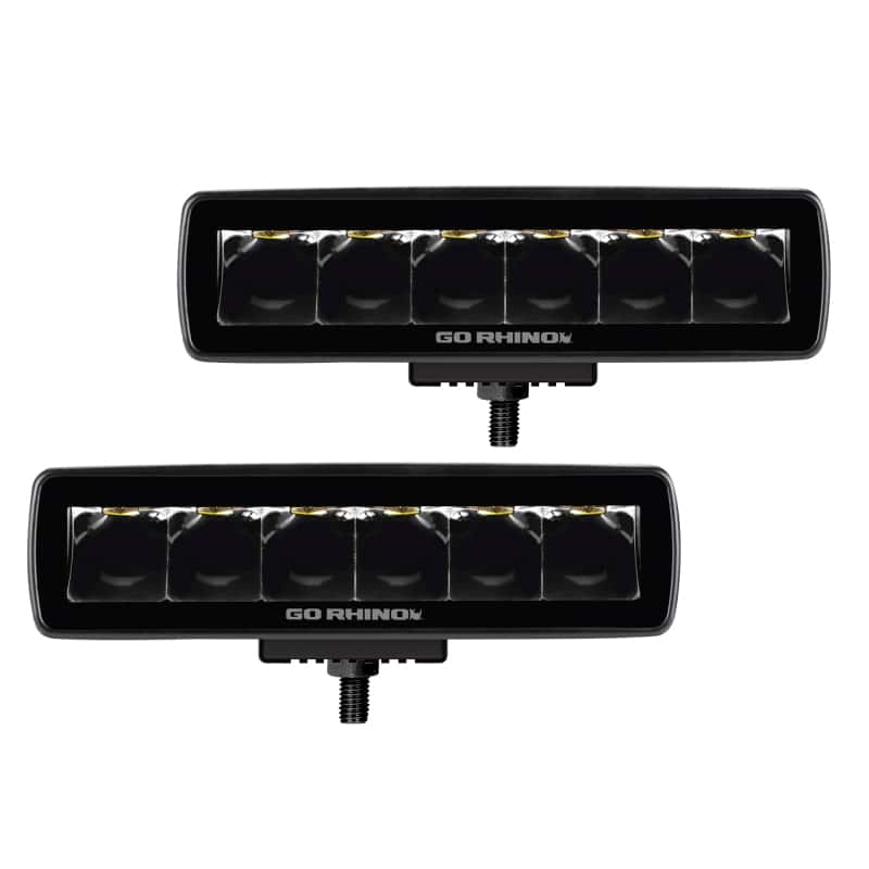 Go Rhino — Go Rhino Xplor Blackout Series Sixline LED Spot Light Kit (Surface/Threaded Stud Mount) - Blk (Pair)
BLK - Spot Light Kit - view 1