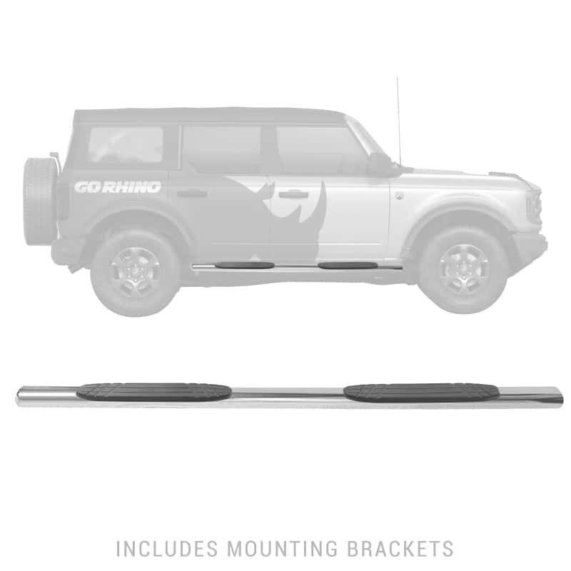 Go Rhino — Go Rhino 18-20 Jeep Wrangler JLU 1000 Series Side Steps - SS
4" 1000 Side Steps - view 1