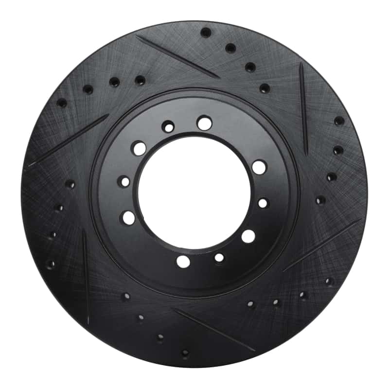 R1 Concepts — R1 90-04 Mitsubishi Montero Sport (USA/Canada) Front Right Drilled & Slotted Black Brake Rotor
R1 Brake Rotor Drill - view 1