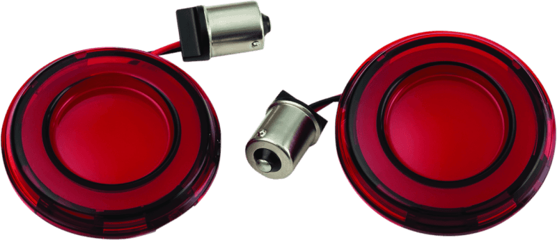 Kuryakyn — Kuryakyn Tracer L.E.D. Front Turn Signal Insert Red Light Red Lens 1156 - view 1