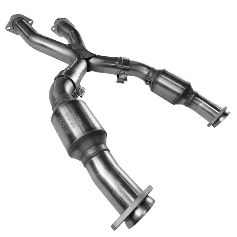 Kooks Headers — Kooks 99-04 Ford Mustang GT / Cobra 2 1/2in In x 2 1/2in OEM Out Cat SS X Pipe Kooks HDR Req
2-1/2in. X-Pipe
2-1/2" X-Pipe - view 2