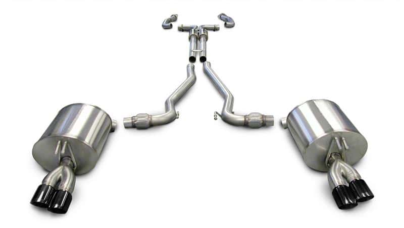 CORSA Performance — Corsa 2008-2009 Pontiac G8 GXP 6.0L V8 Sport Cat-Back w/ Dual 3in Black Tips
Exhaust - view 2