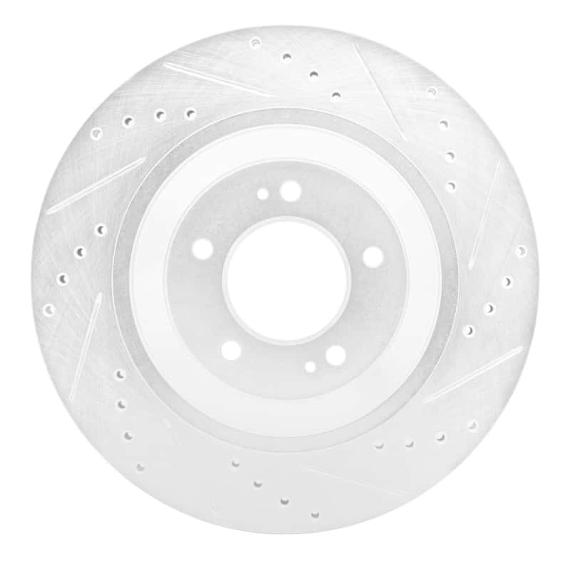 R1 Concepts — R1 2019-2025 Hyundai Elantra N Rear Left Drilled & Slotted Silver Brake Rotor
R1 Brake Rotor Drill - view 5