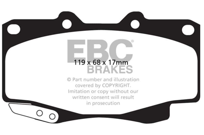 EBC — EBC Brakes Bluestuff Street and Track Day Brake Pads
Disc Brake Pad - view 3