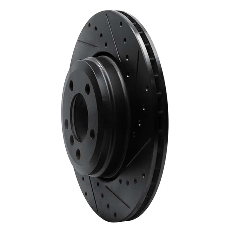 R1 Concepts — R1 02-05 BMW 745LI Rear Right Drilled & Slotted Black Brake Rotor
R1 Brake Rotor Drill - view 2