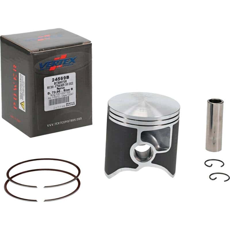 Vertex Pistons — Vertex Piston 22-24 Beta RR 2T 300 300cc Cast Replica Piston Kit - view 2