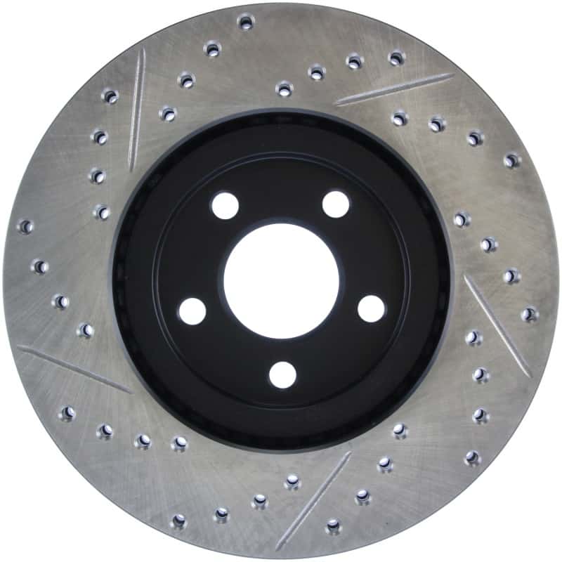 Stoptech — StopTech 03-09 Chrysler PT Cruiser Tur / 03-05 Dodge Neon SRT-4 Front Left Slotted & Drilled Rotor
Slot/Drill Rotor - view 2