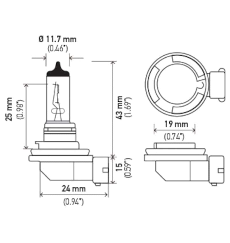 Hella — Hella Bulb H11 12V 55W Pgj192 T4 - view 3