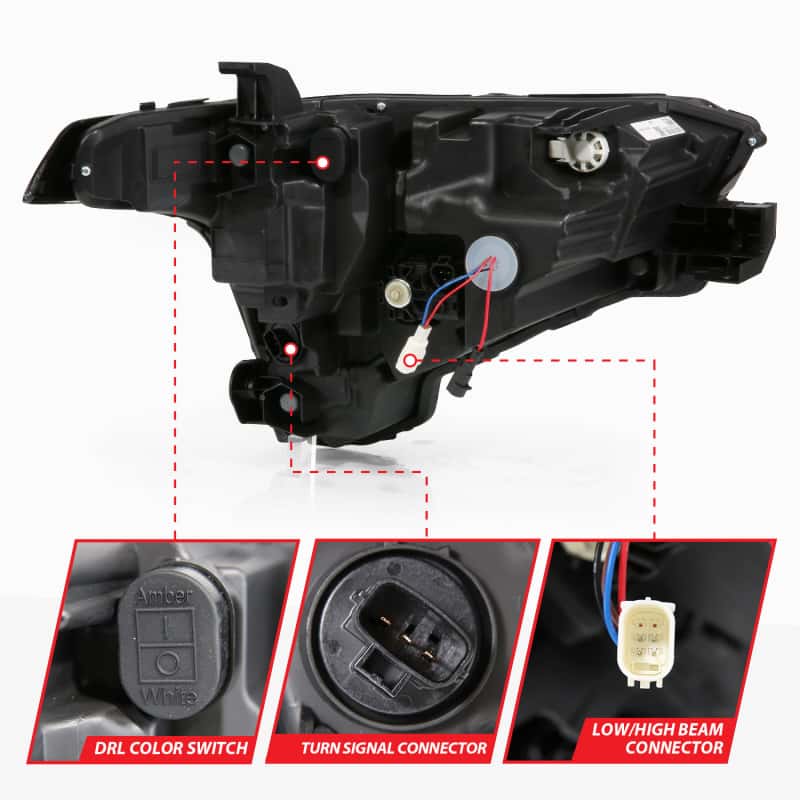 ANZO — ANZO 22-24 Toyota Tundra (w/Factory LED Refl.) Z-Series Full LED Proj Headlights - Driver Side ONLY - view 4