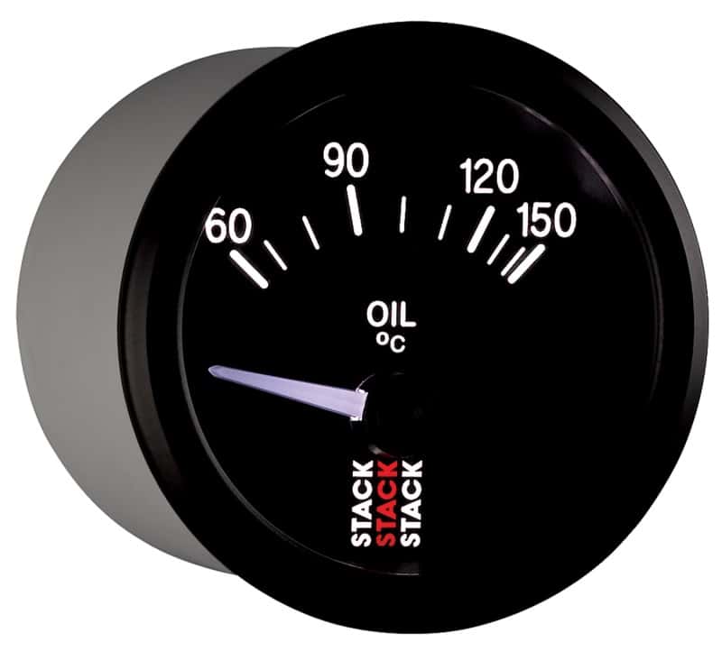 AutoMeter — Autometer Stack 52mm 60-150 Deg C M10 Male Electric Oil Temp Gauge - Black
Ga OilT Elec Bk 150C - view 6