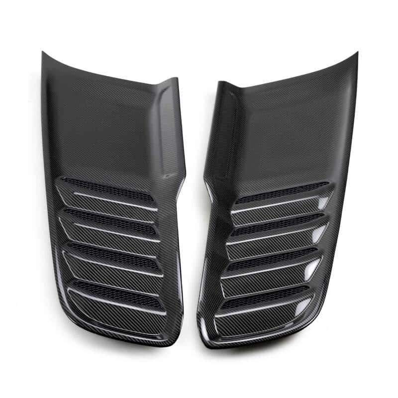 Anderson Composites — Anderson Composites 2021 Dodge RAM TRX Carbon Fiber Hood Vents - Type OE - view 2