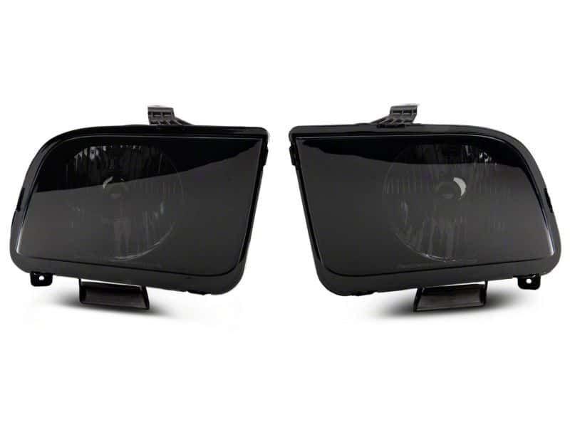 Raxiom — Raxiom 05-09 Ford Mustang Axial Series OEM Style Rep Headlights- Chrome Housing- Smoked Lens
Headlights - view 2
