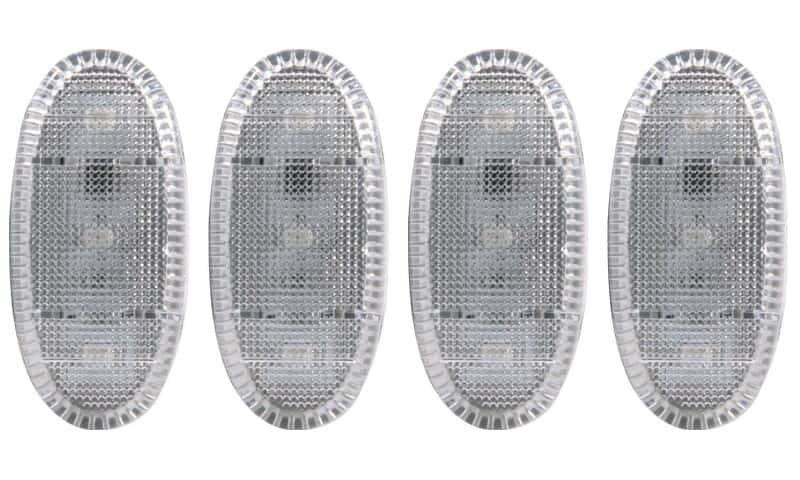 ANZO — ANZO 2011-2016 Ford F-350 LED Fender Light Kit Clear 2pc Amber / 2pc Red
SideMrkrLghtAssy - view 2
