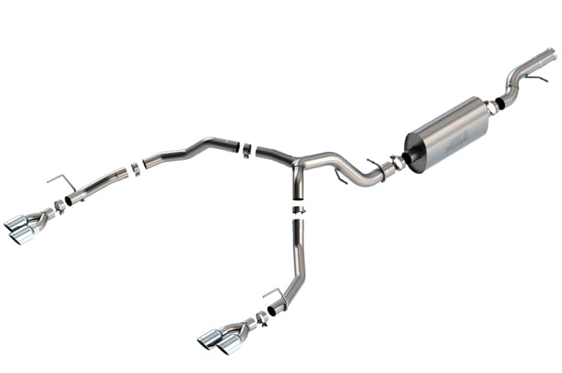 Borla — Borla 21-22 Chevrolet Tahoe 6.2L V8 2/4WD 4DR Brushed T-304 Stainless Steel Touring Cat-Back Exhaust
Cat-Back System - view 1