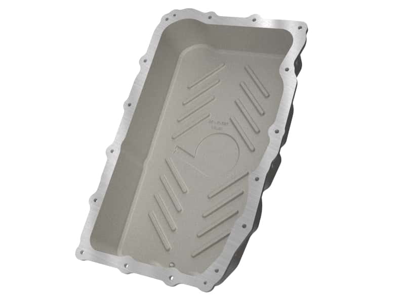 aFe — aFe 20-26 GM Trucks L6 3.0L Transmission Pan - Raw / Machined Fins
Transmission Pan - view 3