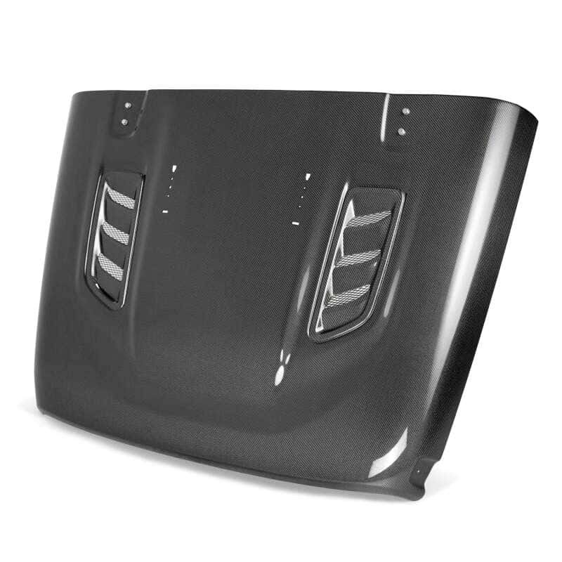 Anderson Composites — Anderson Composites 19-20 Jeep Wrangler Rubicon Type-OE Carbon Fiber Hood - view 1