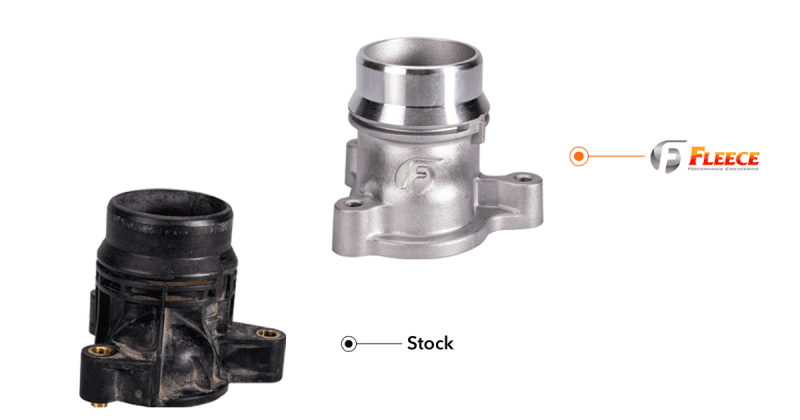 Fleece Performance — Fleece Performance 11-25 Ford F-250/F-350/F-450 6.7L Power Stroke Thermostat Housing Upgrade
T-stat Hsng Assembly - view 3