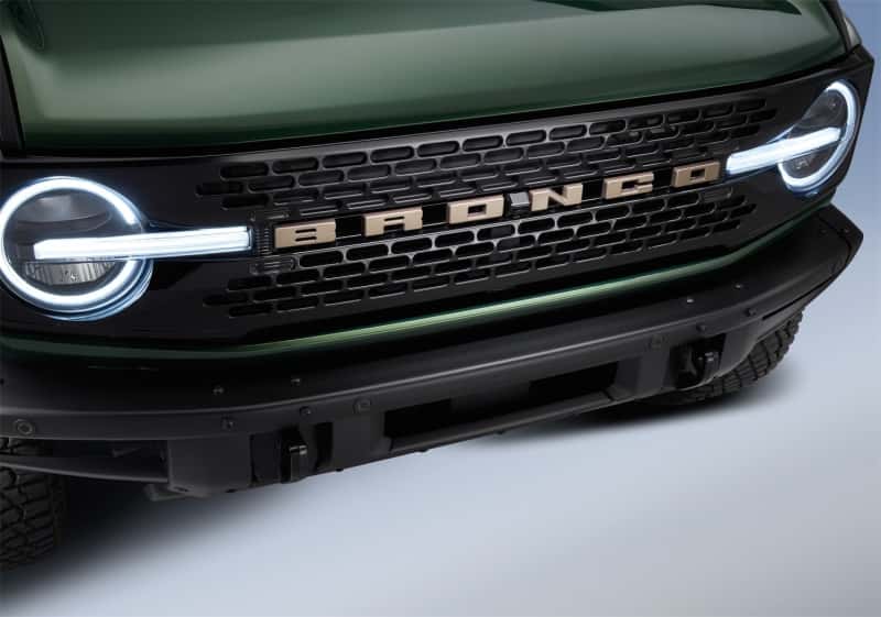 Ford Racing — Ford Racing 2021+ Bronco Grille Lettering Overlay Kit - Bronze
Grille Emblem - view 10