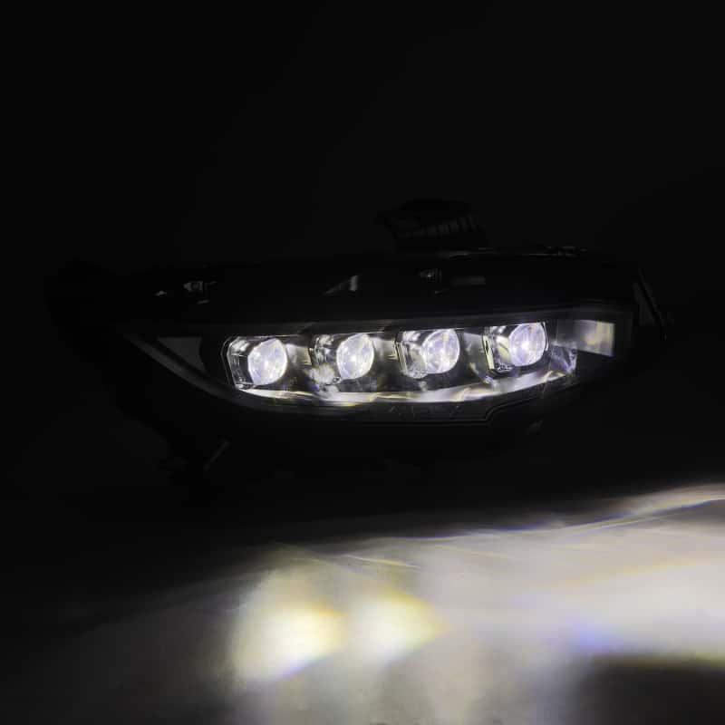 AlphaRex — AlphaRex 16-21 Honda Civic NOVA-Series LED Proj Headlights Alpha-Black w/Actv Lgt & Seq.Sig / SB DRL
Projector Headlights - view 2