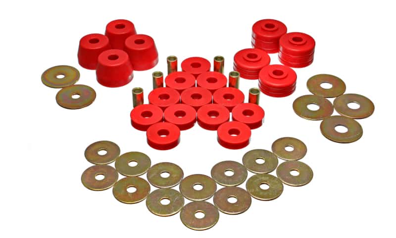 Energy Suspension — Energy Suspension Body Mount Bushing Sets - Red
BodyMntBshKt - view 3
