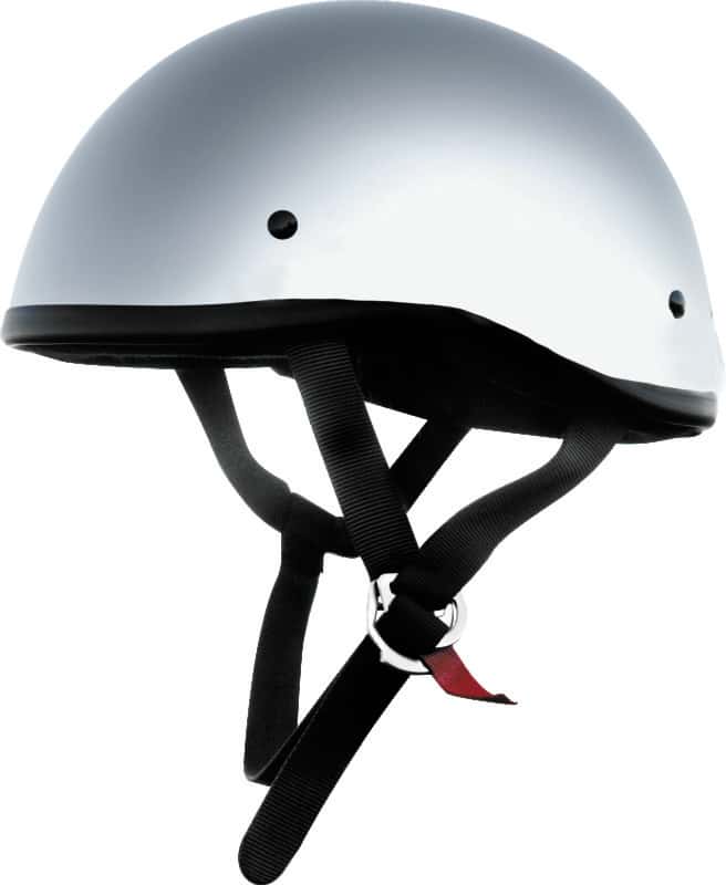 Bikers Choice — Skid Lids Original Helmet Chrome - Large - view 2